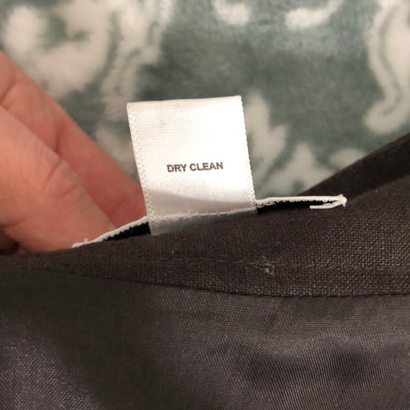 LOFT 100% Linen A-line Skirt with Embroidery - Picture 9 of 9